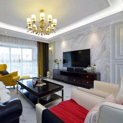 進(jìn)口爵士白電視背景墻地板磚 別墅酒店護(hù)墻板干掛